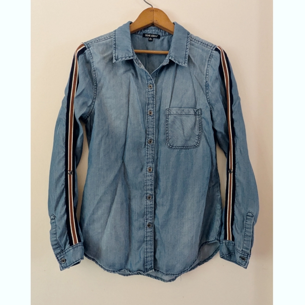Dear John - Denim Button Down Shirt - Size XS